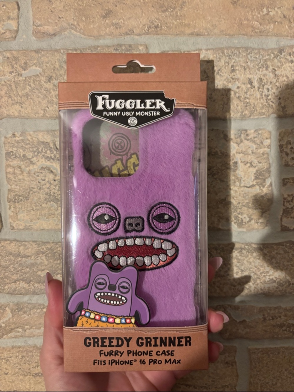 Fuggler Greedy Grinner Furry Phone Case - Purple